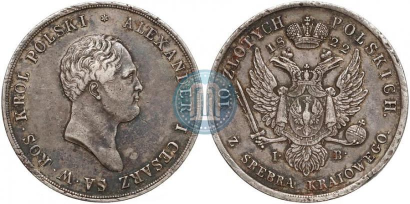 Picture 10 złotych 1822 year IB 
