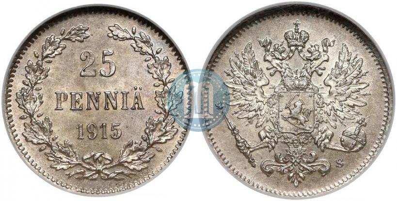 Фото 25 пенни 1915 года S 