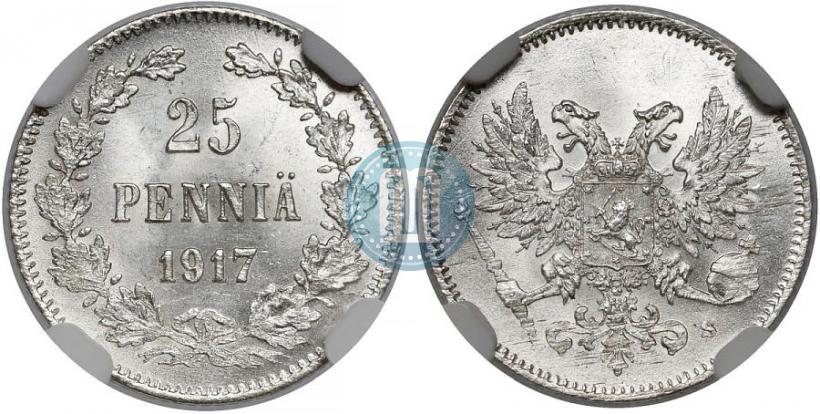 Фото 25 пенни 1917 года S 