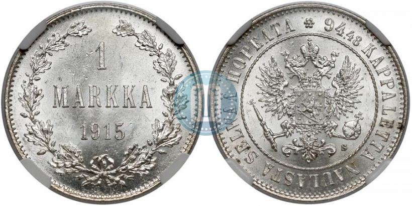 Picture 1 markka 1915 year S 