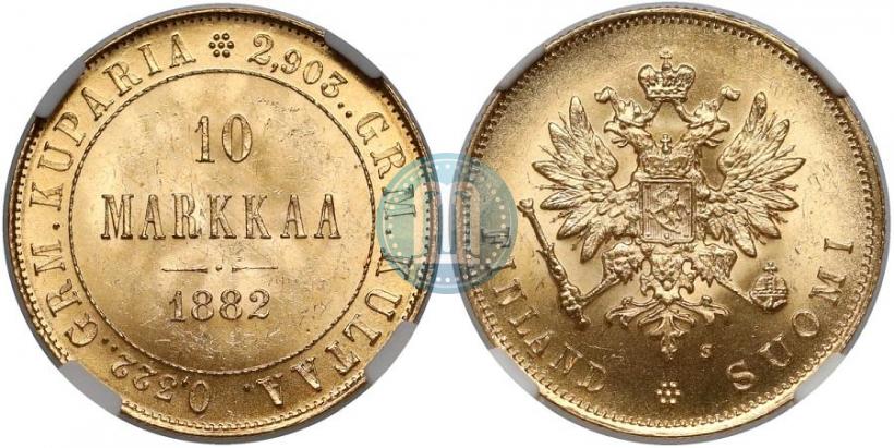 Picture 10 markkaa 1882 year S 