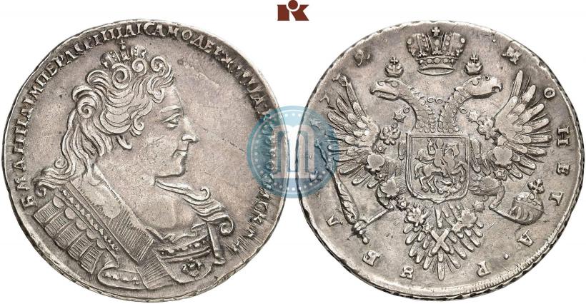 Picture 1 rouble 1732 year  