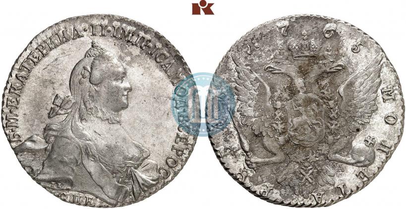 Picture 1 rouble 1765 year СПБ-СА 