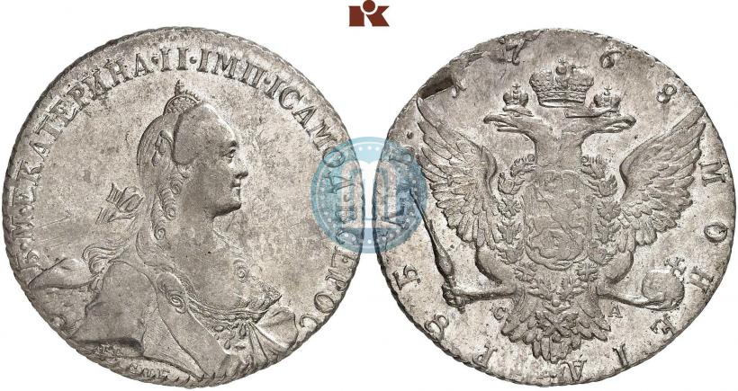 Picture 1 rouble 1768 year СПБ-СА 