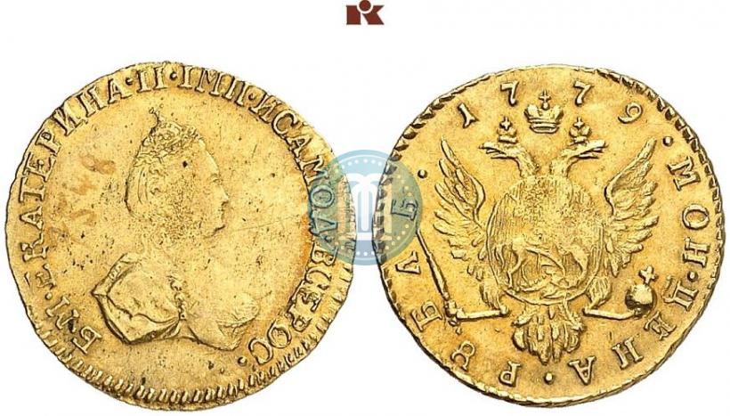 Фото 1 рубль 1779 года  