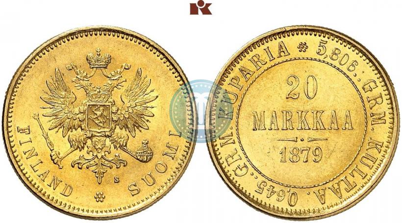 Picture 20 markkaa 1879 year S 