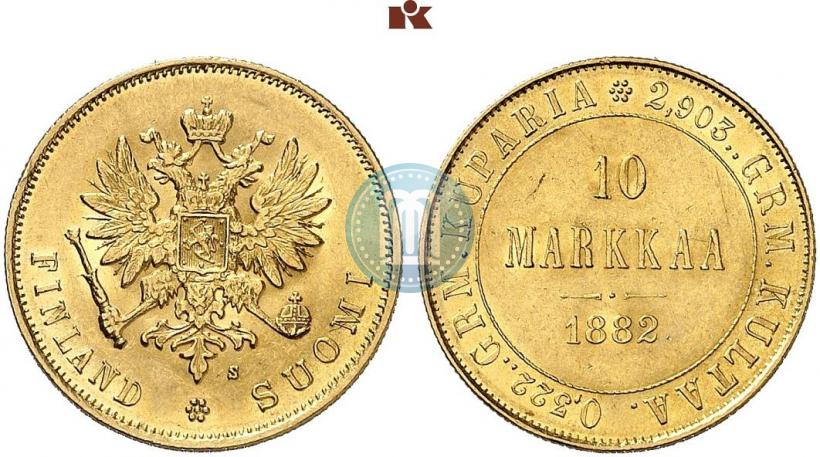 Picture 10 markkaa 1882 year S 