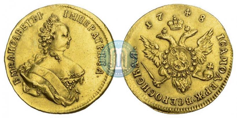 Фото 1 червонец 1748 года  