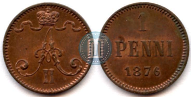 Фото 1 пенни 1876 года  