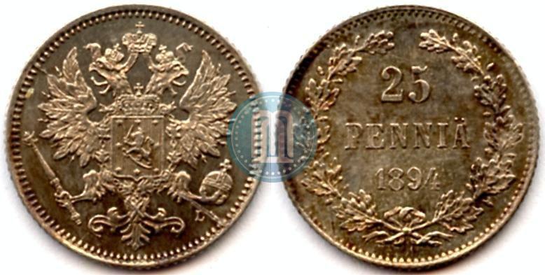 Picture 25 pennia 1894 year L 
