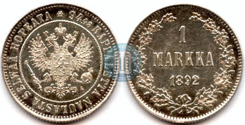 Picture 1 markka 1892 year L 