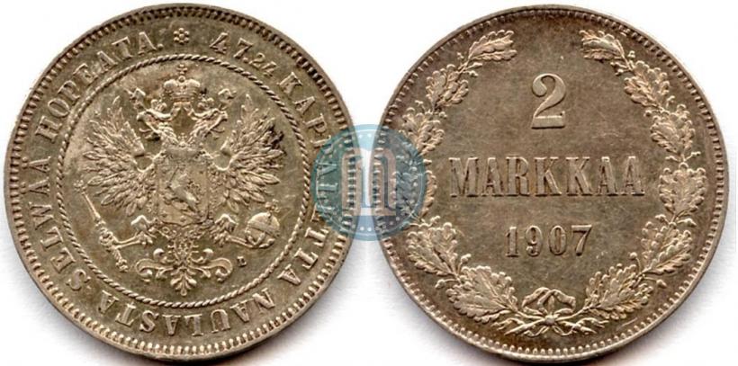 Picture 2 markkaa 1907 year L 