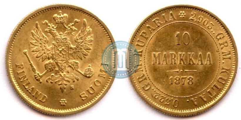 Picture 10 markkaa 1878 year S 