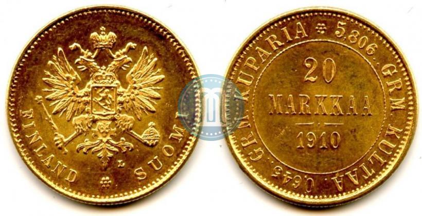 Picture 20 markkaa 1910 year L 