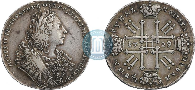 Фото 1 рубль 1729 года  "Тип 1729"