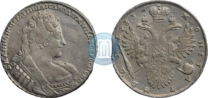 Picture 1 rouble 1733 year  
