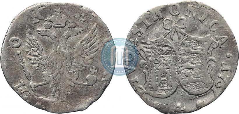 Фото 4 копейки 1757 года  "Ливонез"