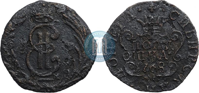 Фото Полушка 1768 года КМ 