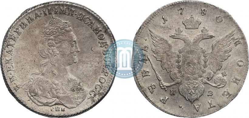 Picture 1 rouble 1780 year СПБ-ИЗ 