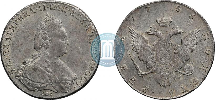 Фото 1 рубль 1785 года СПБ-ЯА 