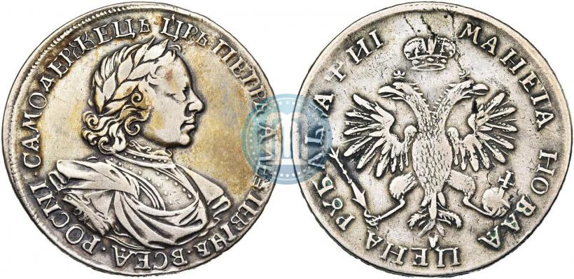 Picture 1 rouble 1718 year OK-L 