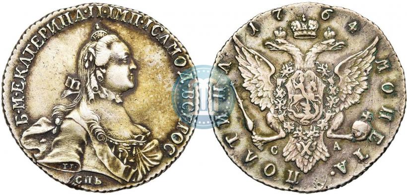 Picture Poltina 1764 year СПБ-СА 