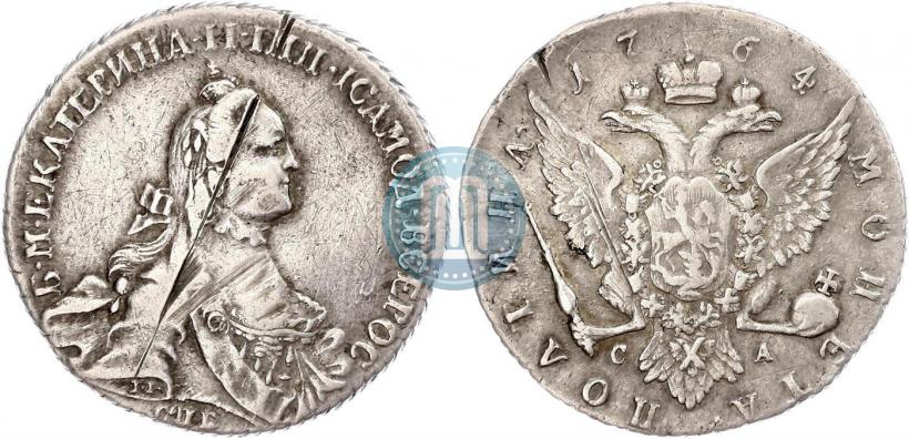 Фото Полтина 1764 года СПБ-СА 