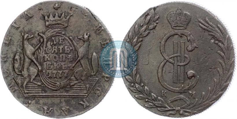 Picture 10 kopecks 1777 year КМ 