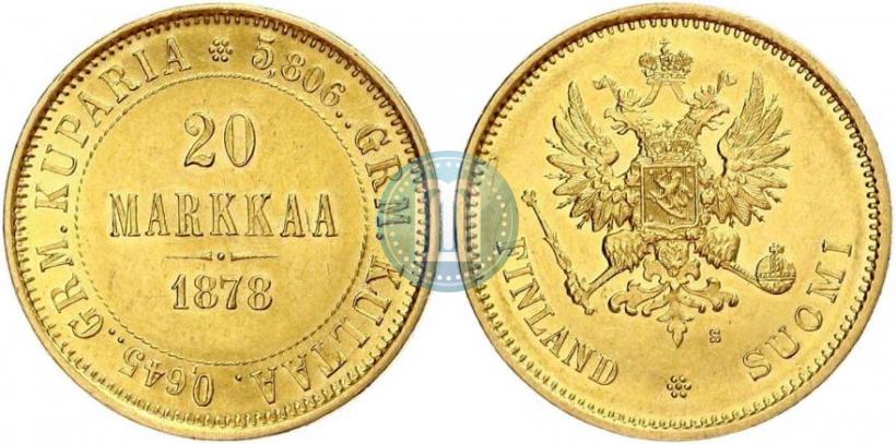 Picture 20 markkaa 1878 year S 
