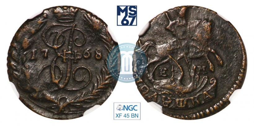 Фото Полушка 1768 года ЕМ 