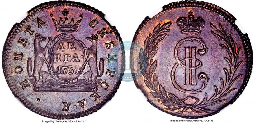 Фото Денга 1764 года  
