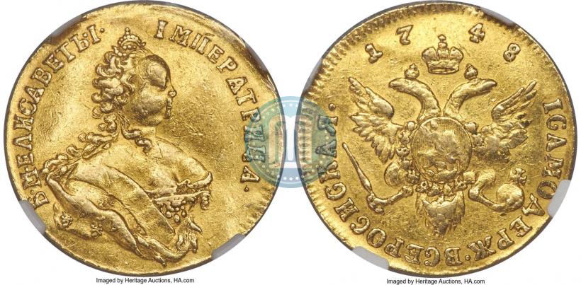 Picture 1 ducat 1748 year  