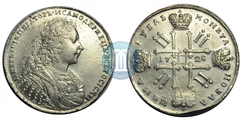 Фото 1 рубль 1728 года  "Тип 1728"