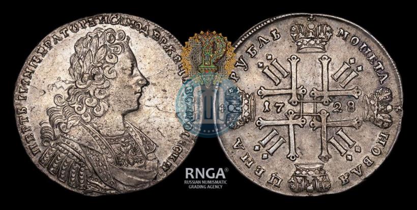 Фото 1 рубль 1728 года  "Тип 1728"