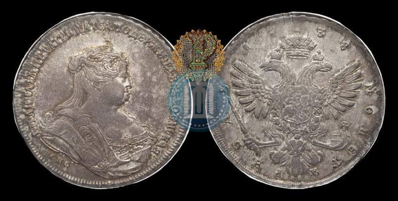 Picture 1 rouble 1738 year СПБ "Petersburg type"
