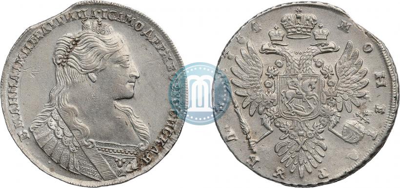 Picture 1 rouble 1734 year  "Type of 1735"