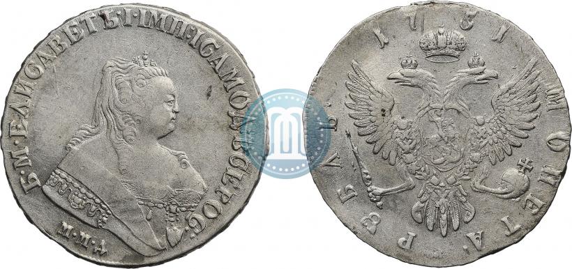 Picture 1 rouble 1751 year ММД 