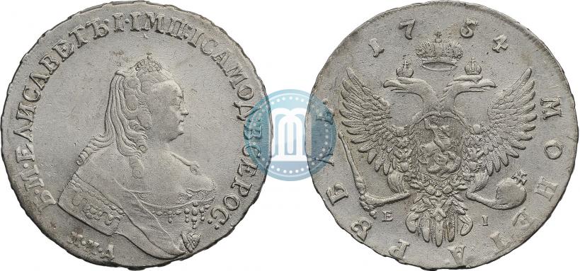 Picture 1 rouble 1754 year ММД-ЕI 