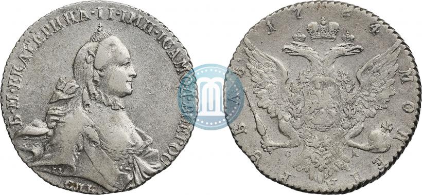 Picture 1 rouble 1764 year СПБ-СА 