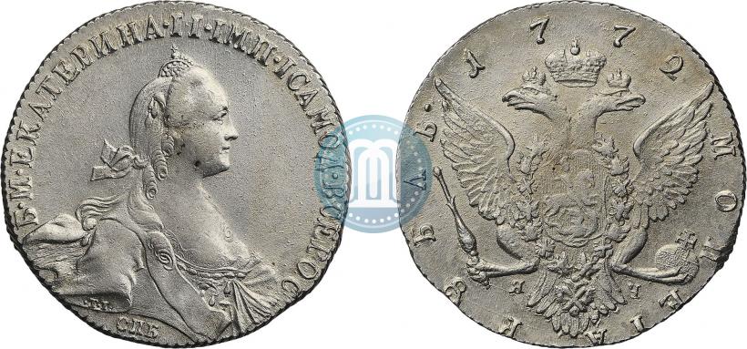 Picture 1 rouble 1772 year СПБ-ЯЧ-Т.I. 