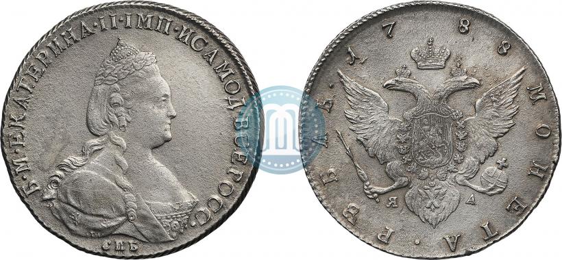 Picture 1 rouble 1788 year СПБ-ЯА 