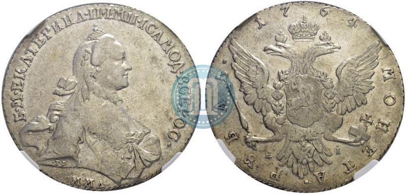 Picture 1 rouble 1764 year ММД-EI 
