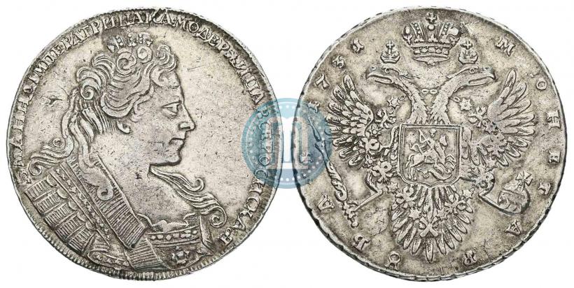 Picture 1 rouble 1731 year  