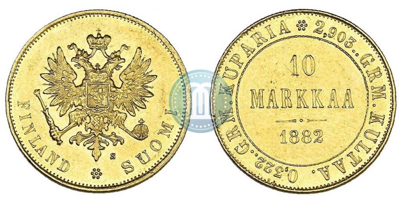 Picture 10 markkaa 1882 year S 