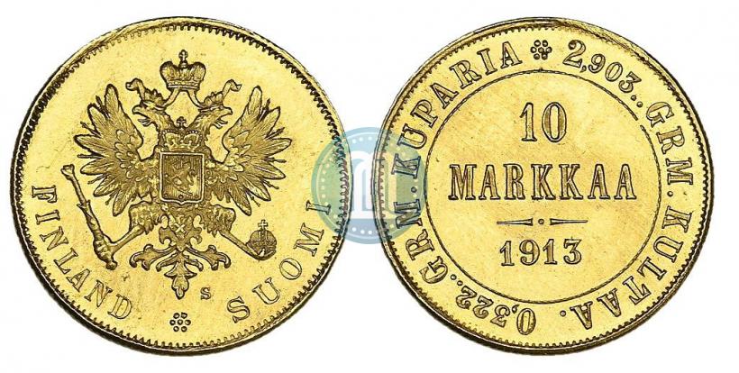 Фото 10 марок 1913 года S 