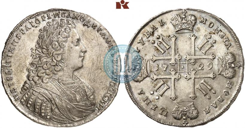 Picture 1 rouble 1729 year  "Type of 1728"