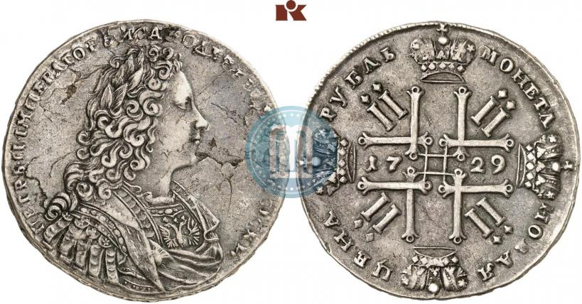 Picture 1 rouble 1729 year  "Type of 1728"