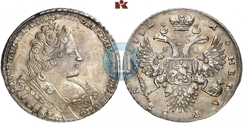 Фото 1 рубль 1732 года  