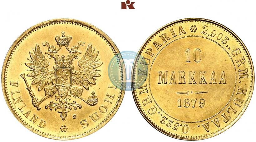Picture 10 markkaa 1879 year S 