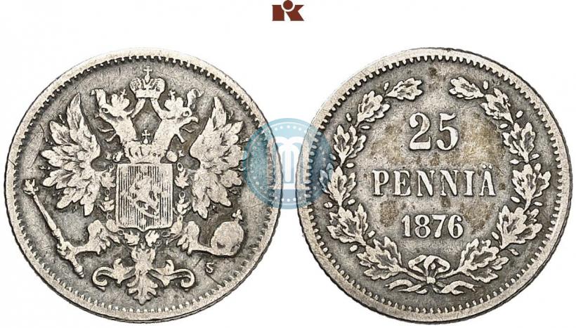 Фото 25 пенни 1876 года S 